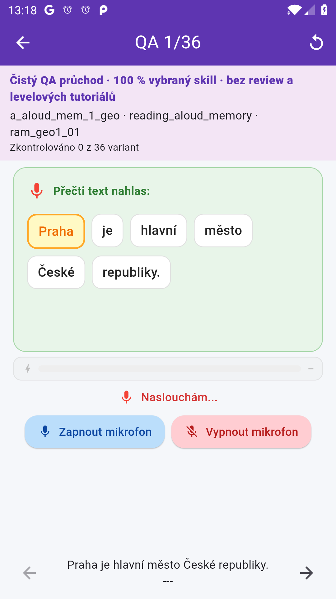 Návrat k učivu ve StudyLocku bez osobních a diagnostických údajů